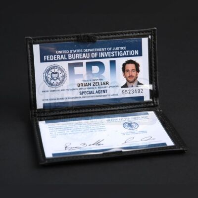 SEASONS 1-3<br>Brian Zeller (Aaron Abrams) Leather FBI ID Wallet