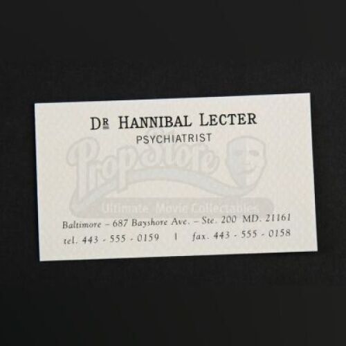 SEASONS 1-3<br>Hannibal Lecter's (Mads Mikkelsen) Business Card