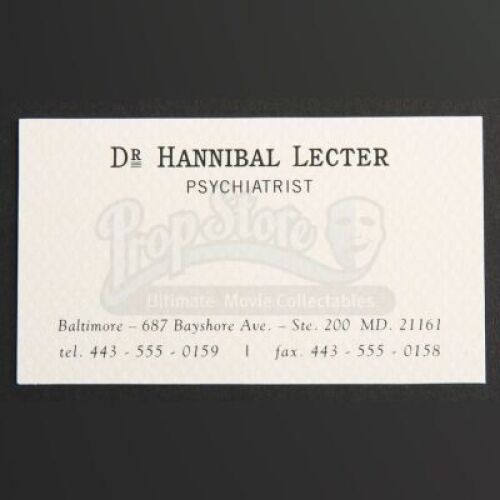 SEASONS 1-3<br>Hannibal Lecter's (Mads Mikkelsen) Stationery and Business Card