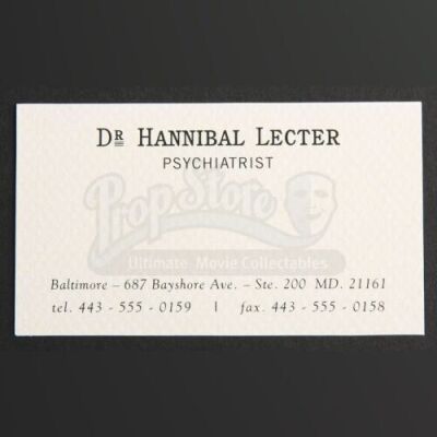 SEASONS 1-3<br>Hannibal Lecter's (Mads Mikkelsen) Stationery and Business Card