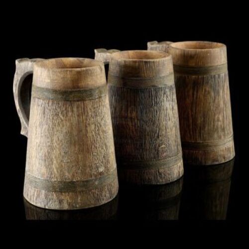 Lot # 14: Three Beer Mugs