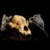 Lot # 34: Four Orc Skulls