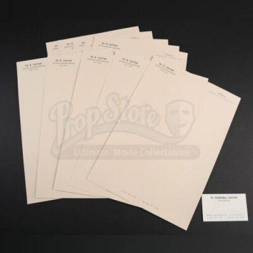 SEASONS 1-3<br>Hannibal Lecter's (Mads Mikkelsen) Stationery and Business Card