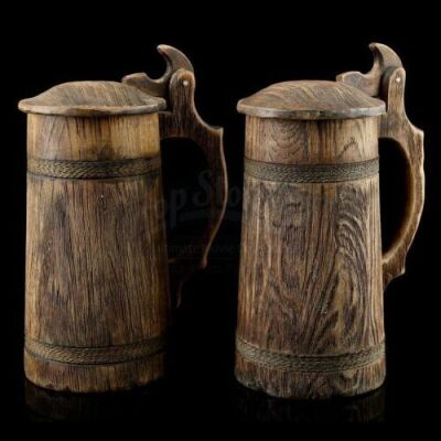 Lot # 73: Two Tall Beer Mugs
