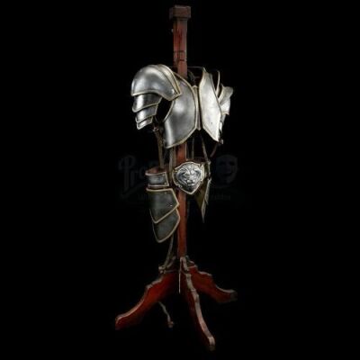 Lot # 86: Alliance Armor Rack with Armor Components
