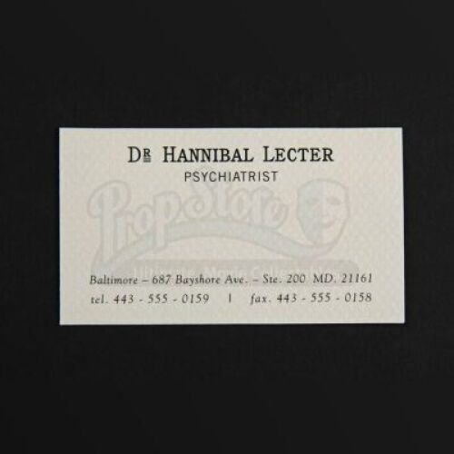 SEASONS 1-3<br>Hannibal Lecter's (Mads Mikkelsen) Business Card