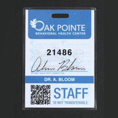 SEASON 1<br>Alana Bloom's (Caroline Dhavernas) Oak Pointe ID Badge