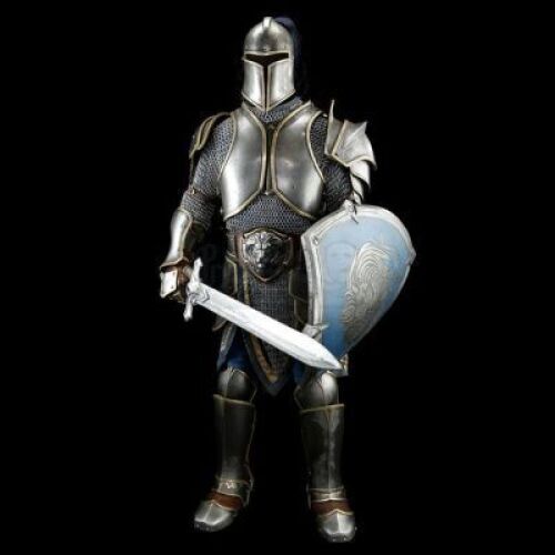 Lot # 123: Alliance Foot Soldier Armor With Sword and Shield