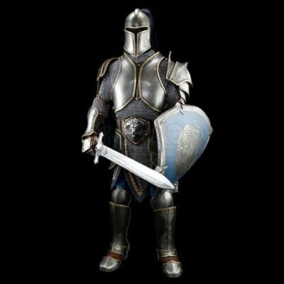 Lot # 123: Alliance Foot Soldier Armor With Sword and Shield