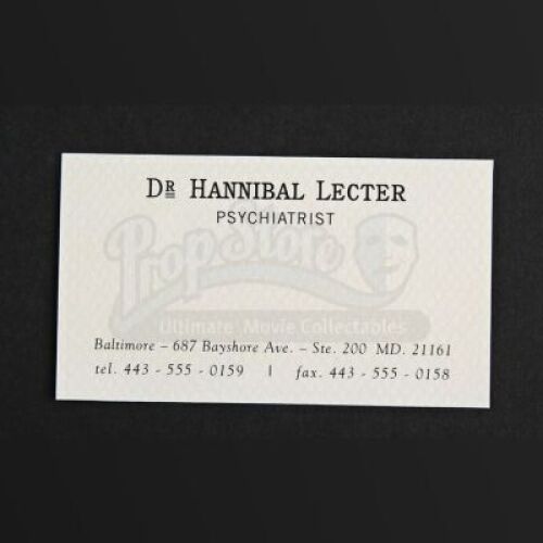 SEASONS 1-3<br>Hannibal Lecter's (Mads Mikkelsen) Business Card