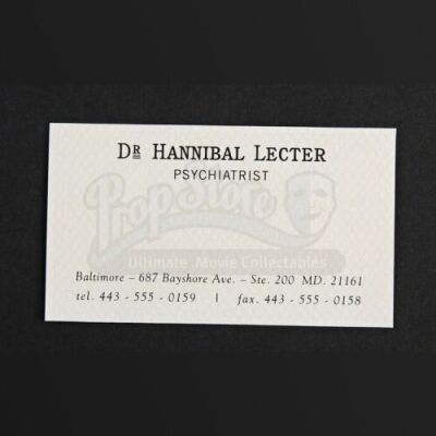 SEASONS 1-3<br>Hannibal Lecter's (Mads Mikkelsen) Business Card