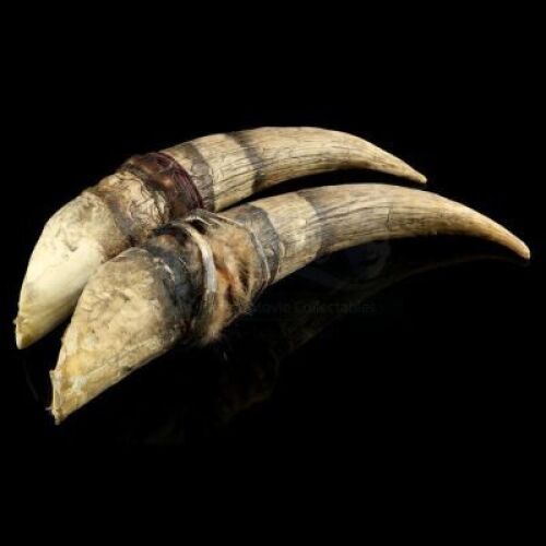 Lot # 180: Two Orc Shield Tusk Components