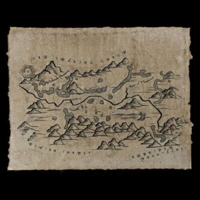 Lot # 195: Burning Steppes Map