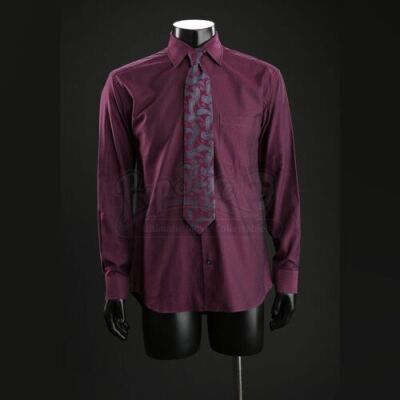SEASON 1 EPISODE 7: "SORBET"<br>Hannibal Lecter's (Mads Mikkelsen) Dark Purple Shirt and Tie