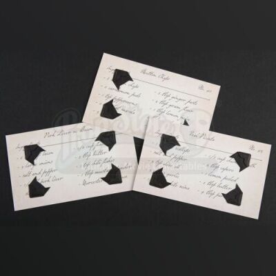 SEASONS 1 AND 2<br>Hannibal Lecter's (Mads Mikkelsen) Recipe Cards