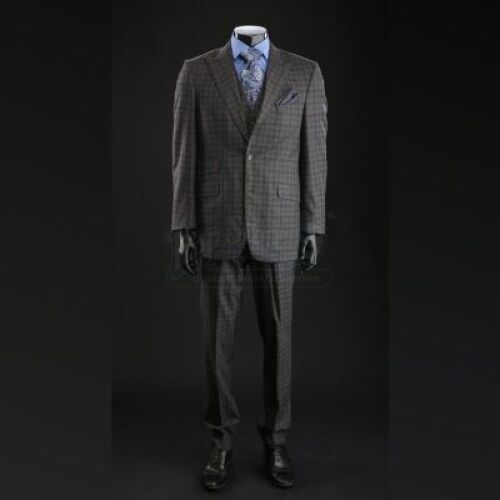 SEASON 1 EPISODE 8: "FROMAGE"<br>Hannibal Lecter's (Mads Mikelsen) Charcoal Grey Plaid Three-Piece Suit