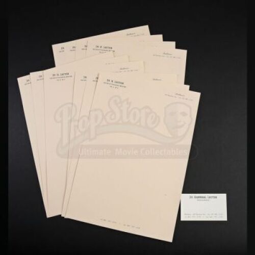 SEASONS 1-3<br>Hannibal Lecter's (Mads Mikkelsen) Stationery and Business Card