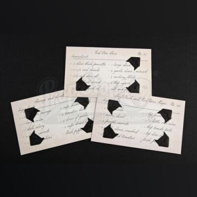 SEASONS 1 AND 2<br>Hannibal Lecter's (Mads Mikkelsen) Recipe Cards
