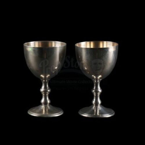 Lot # 308: Two Large Silver Goblets