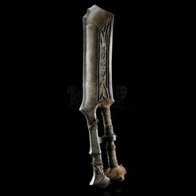 Lot # 335: Damaged Two Handed Orc Spear