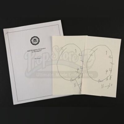 SEASONS 1-3<br>Will Graham's (Hugh Dancy) FBI Pamphlet and Encephalitis Clock Prints