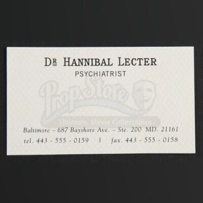 SEASONS 1-3<br>Hannibal Lecter's (Mads Mikkelsen) Business Card