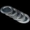 Lot # 377: Five Lion's Pride Inn Silver Charger Plates