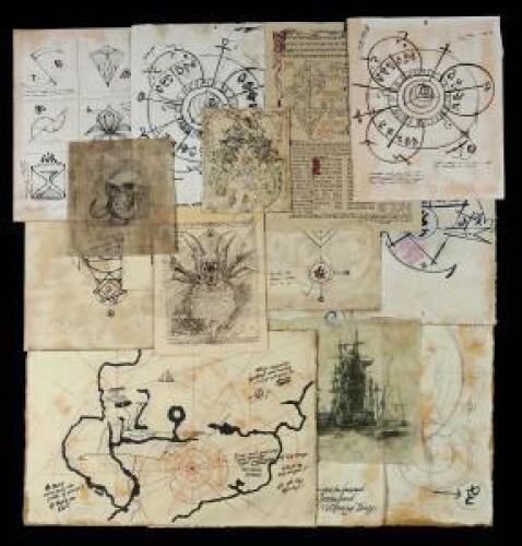 Lot # 387: Khadgar's (Ben Schnetzer) Clothesline Drawing Prints
