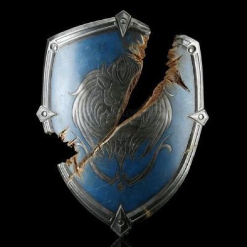 Lot # 403: Battle Damaged Alliance Shield