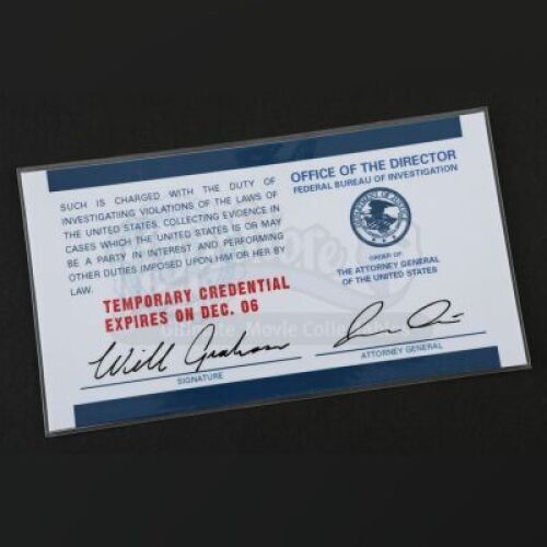 SEASONS 1-3<br>Will Graham's (Hugh Dancy) FBI Credential Card