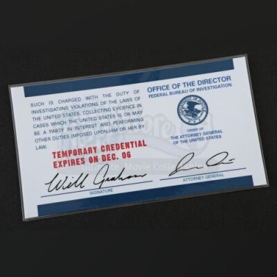 SEASONS 1-3<br>Will Graham's (Hugh Dancy) FBI Credential Card