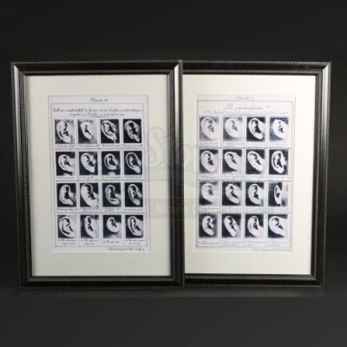 SEASONS 1-3<br>Hannibal Lecter's (Mads Mikkelsen) Framed Ear Diagrams