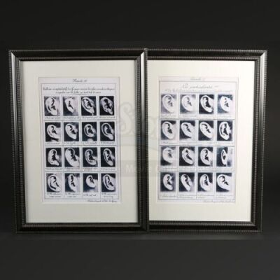 SEASONS 1-3<br>Hannibal Lecter's (Mads Mikkelsen) Framed Ear Diagrams