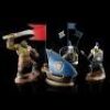 Lot # 430: Five Miniature War Room Figurines