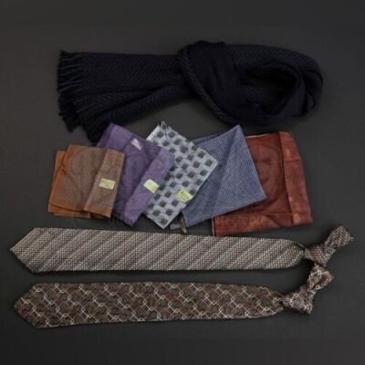 SEASONS 1-3<br>Jack Crawford's (Laurence Fishburne) Ties, Pocket Squares, and Scarf