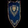 Lot # 464: Large Lion Head Alliance Banner