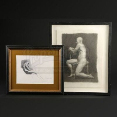 SEASONS 1-3<br>Hannibal Lecter's (Mads Mikkelsen) Framed Office Sketches