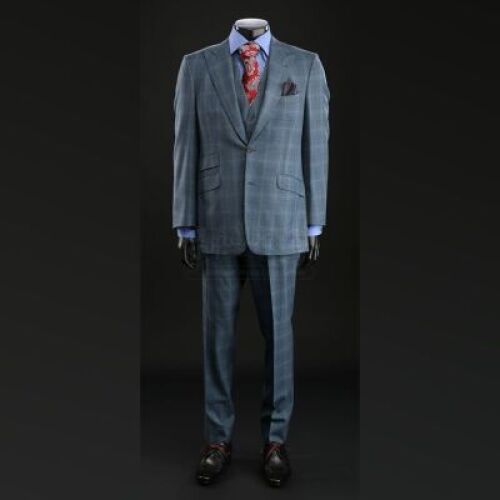 SEASON 1 EPISODE 9: "TROU NORMAND"<br>Hannibal Lecter's (Mads Mikkelsen) Blue Three-Piece Suit