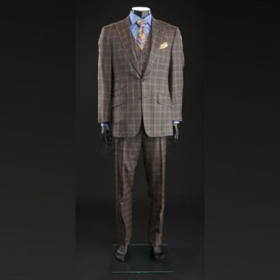 SEASON 2 EPISODE 1: "KAISEKI"<br>Hannibal Lecter's (Mads Mikkelsen) Brown Plaid Three-Piece Suit