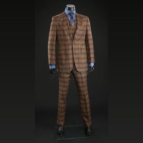 SEASON 2 EPISODE 1: "KAISEKI"<br>Hannibal Lecter's (Mads Mikkelsen) Light Brown Plaid Three-Piece Suit