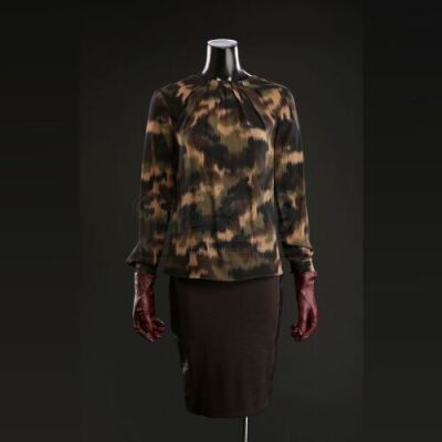 SEASON 2 EPISODE 2: "SAKIZUKE"<br>Bedelia Du Maurier's (Gillian Anderson) Blouse, Skirt and Gloves