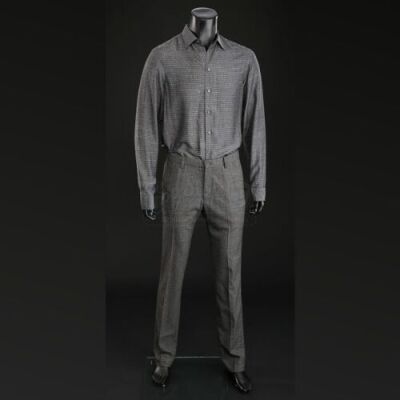 SEASON 2 EPISODE 6: "FUTAMONO"<br>Hannibal Lecter's (Mads Mikkelsen) Charcoal Shirt and Slacks