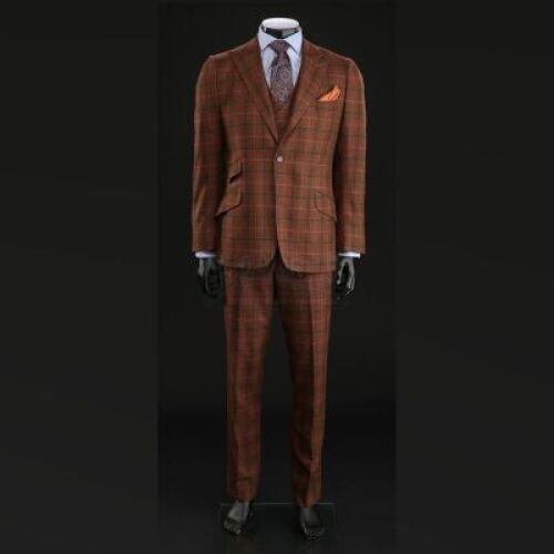 SEASON 2 EPISODE 6: "FUTAMONO"<br>Hannibal Lecter's (Mads Mikkelsen) Rust Plaid Three-Piece Suit