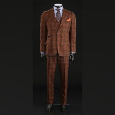 SEASON 2 EPISODE 6: "FUTAMONO"<br>Hannibal Lecter's (Mads Mikkelsen) Rust Plaid Three-Piece Suit