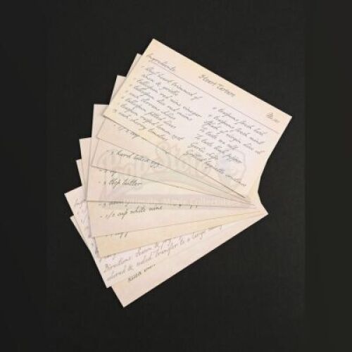 SEASON 2 EPISODE 6: "FUTAMONO"<br>Hannibal Lecter's (Mads MIkkelsen) Heart Tartare and Other Recipe Cards