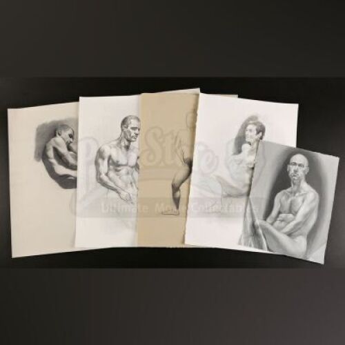 SEASON 2 EPISODE 7: "YAKIMONO"<br>Hannibal Lecter's (Mads Mikkelsen) Sitting Nude Man Printed Illustration with Additional Prints