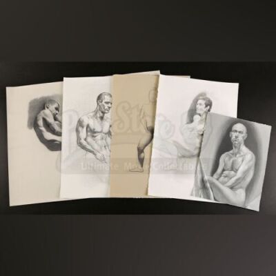 SEASON 2 EPISODE 7: "YAKIMONO"<br>Hannibal Lecter's (Mads Mikkelsen) Sitting Nude Man Printed Illustration with Additional Prints