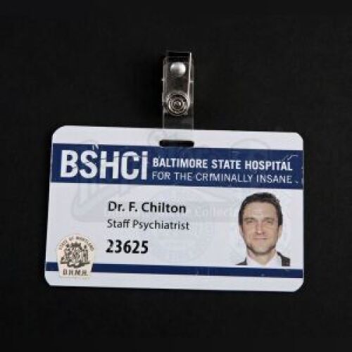 SEASONS 1 AND 2<br>Frederick Chilton's (Raul Esparza) Hospital ID
