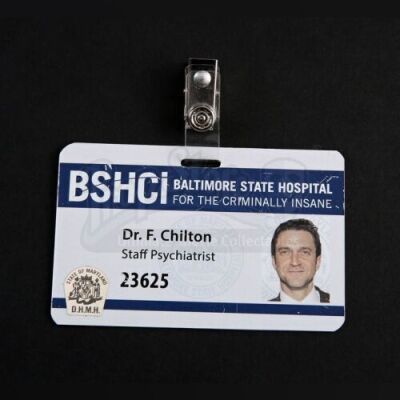 SEASONS 1 AND 2<br>Frederick Chilton's (Raul Esparza) Hospital ID