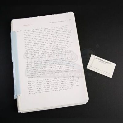 SEASONS 1 AND 2<br>Hannibal Lecter's (Mads Mikkelsen) Psychiatric Notes on Will Graham (Hugh Dancy) and Business Card